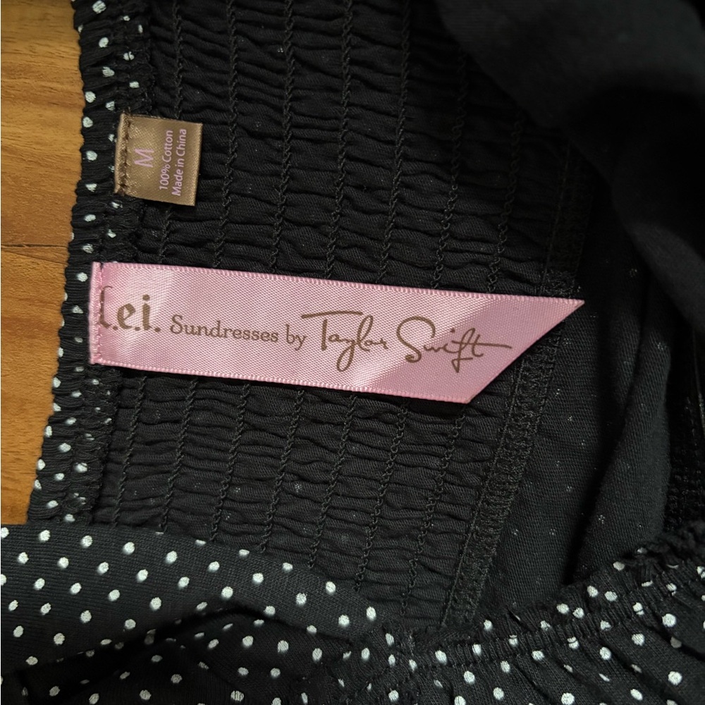 L.E.I. Taylor Swift Collection Black and White Polka Dot Sundress - Picture 3 of 6